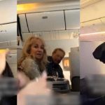 "me minding my business in business class" – Lady brushes hair, ignores unpleasant stares on business class flight (VIDEO)