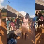 Nigerian lady embarra$$ed her boyfriend with an electrifying dance performance at his friend's party (WATCH)