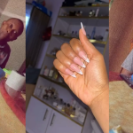 "No man will marry a woman with long nails" – Nigerian father r@ges as daughter gets long acrylic nails (WATCH)
