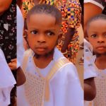 "Egbon at early age" – Little boy with unusual beard sp@rks interest online (VIDEO)