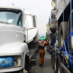 Driver Dies As Truck Suffers Brake Failure, Collides With Another In Lagos