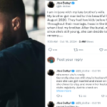 "I fell in love with my late brother's wife six months after his dem!se. She's currently pregnant for me, I don't know what to do" – Man seeks advice