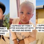Man shares the reaction of his family after shaving off his hair and beard (WATCH)
