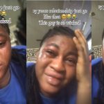 Netizens are in disbelief as a lady moúrns her broken long-term relationship (VIDEO)