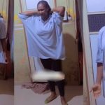 "On Fridays, you'll be wearing Ankara" – Mother buys fresher-daughter oversized clothes to discourage boys from looking at her in school (VIDEO)