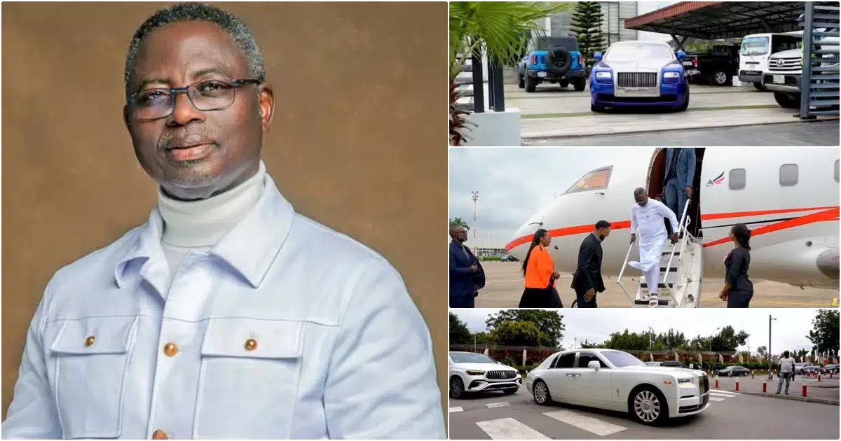 Outrage as COZA brags about pastor Ashimolowo’s arrival in 3 Rolls Royce, jet