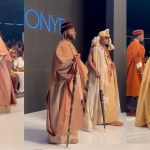 "The only King of Africa!" – Fans hail as Davido debuts as a runway model (VIDEO)