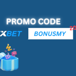 1xBet trust factors infographic showing license, minimum deposit, overall score, and welcome bonus information