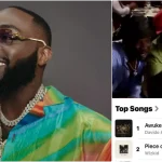 Davido jubilates as his new song 'Awuke' overtakes Wizkid's track