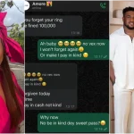 Veekee James' husband sets N100K fine over wife's failure to wear wedding ring
