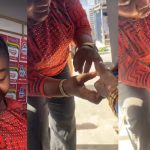 "TikTok challenge don give you challenge" – Single ladies jubilate as woman's finger get stúck in soda cap after viral "wedding ring show off" challenge (WATCH)