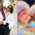 Fans react as Regina Daniels, her mother Rita attend white garment church