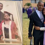 UNIBEN student celebrates graduation, recreates old photo with her father