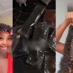 "9 months 9 wigs, 9 years and i never even see 1 weavon" – Man gifts girlfriend 9 luxury wigs to celebrate 9-month anniversary together (WATCH)