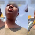 "some go dr@g the phone run commot" – Lady narrowly escapɘs thɘft in Lagos garage after two men ask to take her picture using her phone (WATCH)