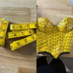 Fashion designer shakes the internet with dress made entirely from measuring tape