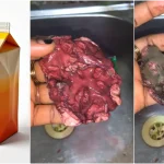 Lady allegedly finds shocking object in juice, sparks outrage online