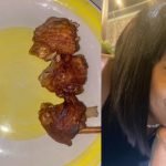 Lady gets bl0cked after eating 3 small pieces of turkey and eggs at a friend's house