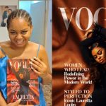Nigerian man celebrates wife's 29th birthday and 1st wedding anniversary with custom Vogue-inspired magazine (IMAGES)