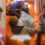 Woman in sh0ck as she meets her gateman relaxing on her bed (VIDEO)