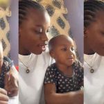 "A for Adiye" – Lady sh0cked as little girl associates an English alphabet with a Yoruba word (WATCH)