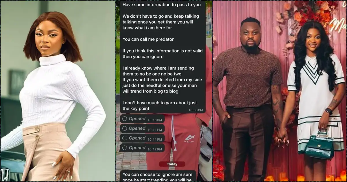 Egungun’s wife exposes blackmailer threatening to leak husband’s videos
