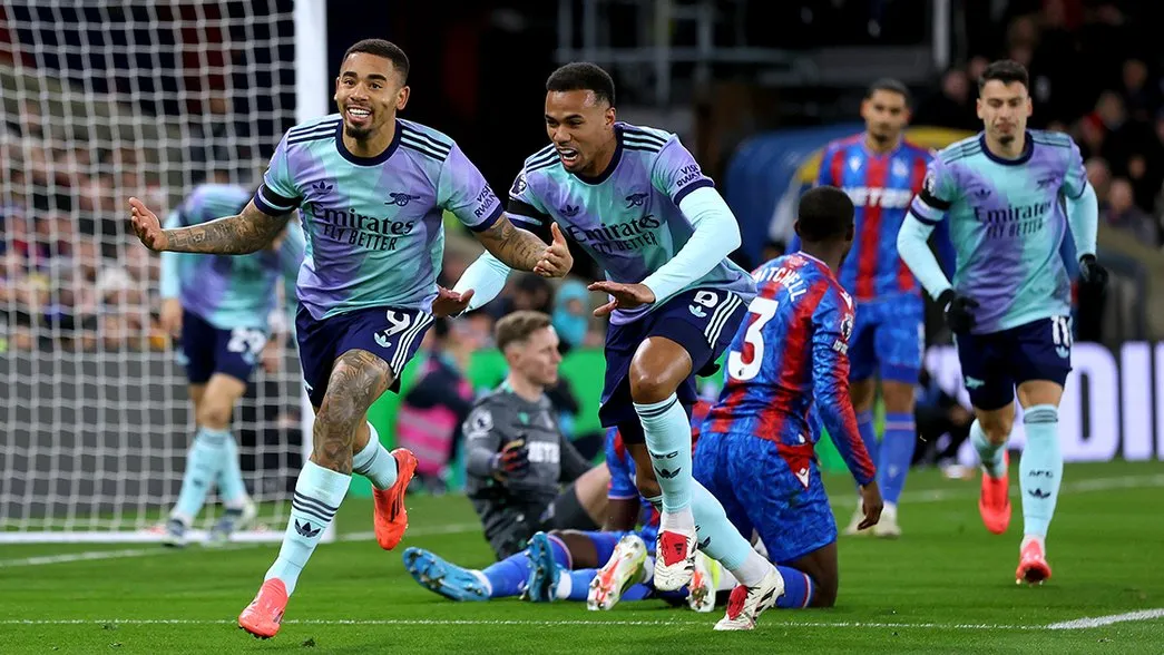 Jesus Scores Brace As Arsenal Thrash Crystal Palace