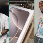 Burna Boy Sweetly Expresses Love For Shallipopi After Singer Gifted Him iPhone 16: "Shalli na Scam"