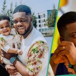 Cute Abiola Cries Out, Shares Picture of Man Following His Wife, Fans React: “He is Guilty”