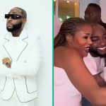 Davido Hugs Burna Boy's Mum Excitedly at Tony Elumelu's Party, Video Trends: "He Is Warm To People"
