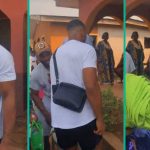 Lady Makes 1 Observation as Anthony Joshua Spends Time in Nigerian Neighbourhood, Dances to Fuji
