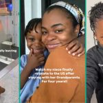 Little Nigerian Girl Relocates to America to Stay with Parents After 4 Years, Sweet Video Trends