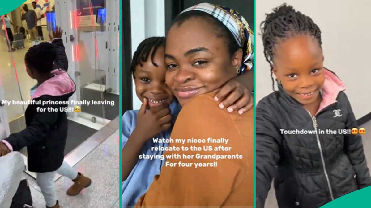 Little Nigerian Girl Relocates to America to Stay with Parents After 4 Years, Sweet Video Trends