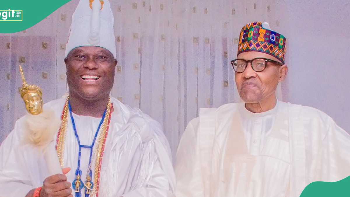 Photos: Ooni of Ife Meets Buhari in Katsina, Nigerians React