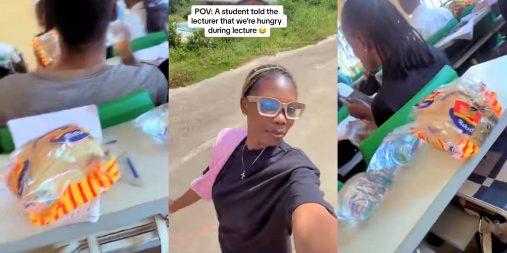OOU lecturer buys bread and pure water for whole class