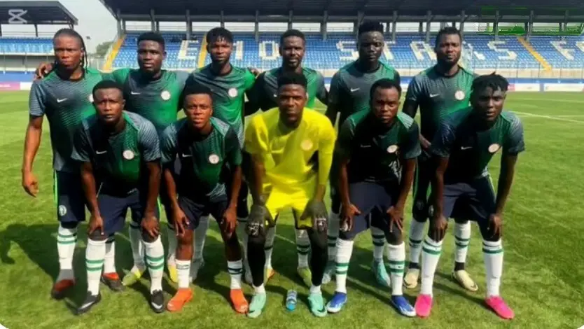 Super Eagles B Practise Penalty Kicks Ahead Ghana 2nd Leg Clash
