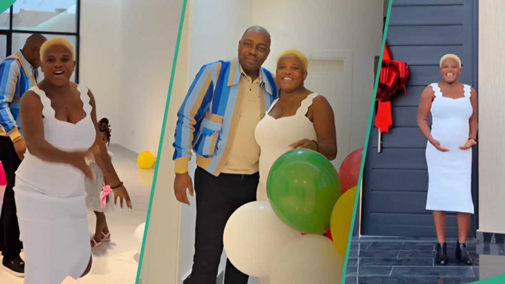 Angela Nwosu Overjoyed As Husband Soundmind Surprises Her With New Home for Their 2nd Baby
