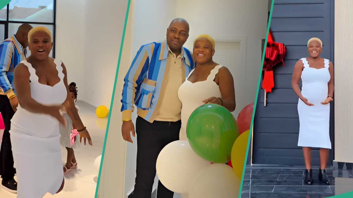 Angela Nwosu Overjoyed As Husband Soundmind Surprises Her With New Home for Their 2nd Baby