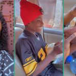 Lady Displays Gucci Shoes Her Uncle Who Returned to Nigeria from America Bought For Her Brother