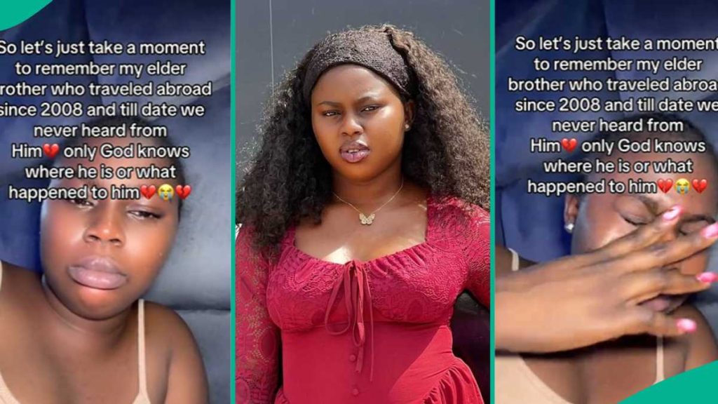 Lady Remembers Her Brother Who Relocated Abroad in 2008, Says His Whereabouts Unknown Since Then