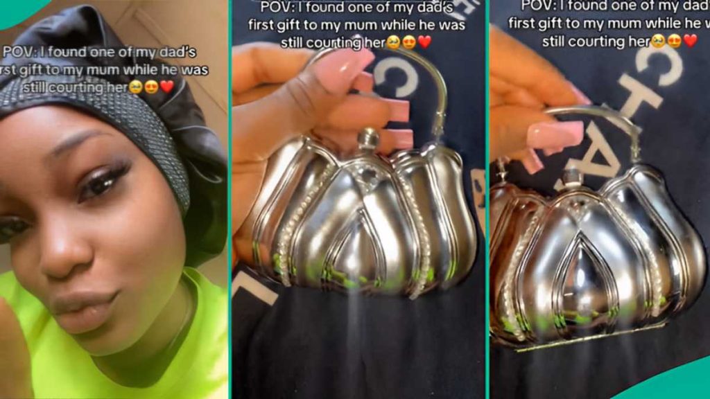 Lady Showcases Beautiful Bag Her Father Gave Her Mother as First Gift During Courtship 25 years ago