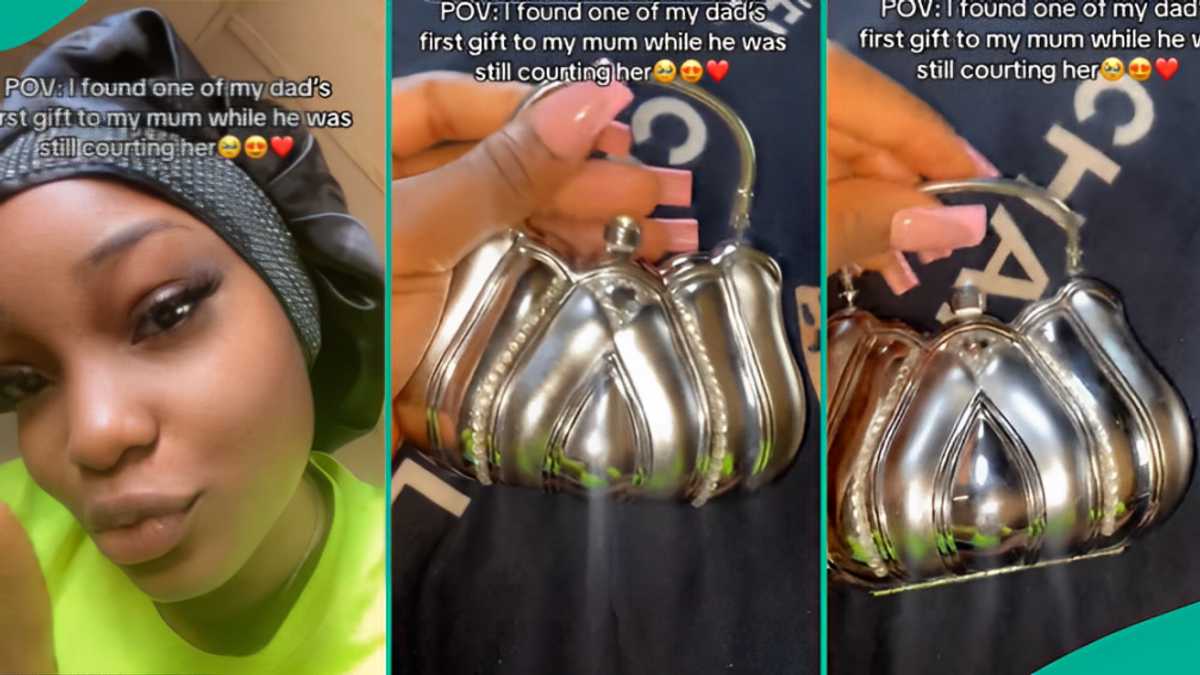 Lady Showcases Beautiful Bag Her Father Gave Her Mother as First Gift During Courtship 25 years ago