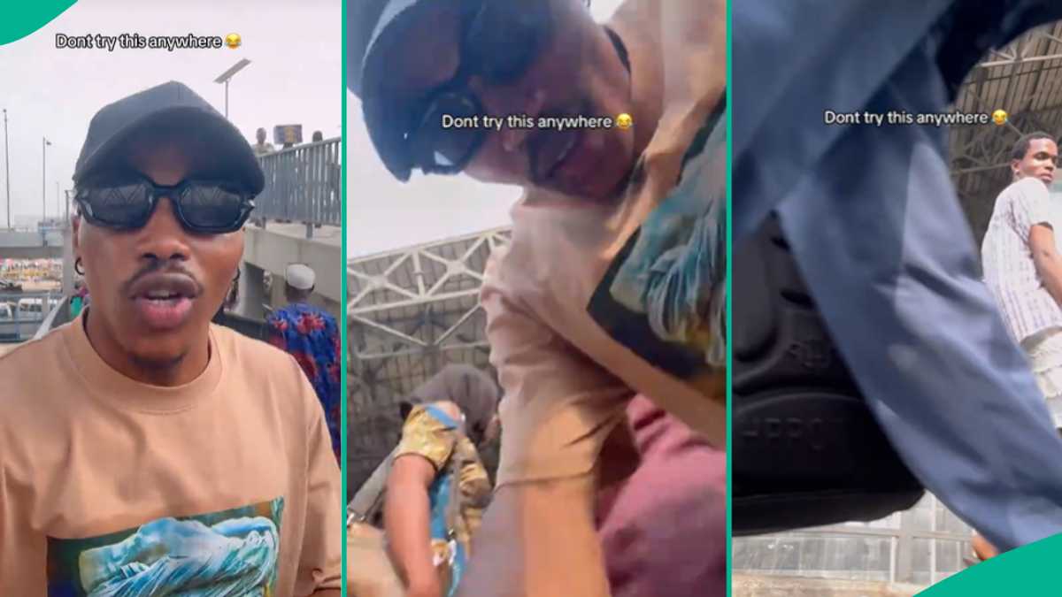 Man Drops Phone in Public to Prove Nigeria is Safe, Shares Unexpected Outcome in Viral Video