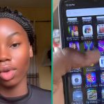 Nigerian Lady Screams over Apps She Found on Her Neighbour's Hanging Phone, Displays Them Online