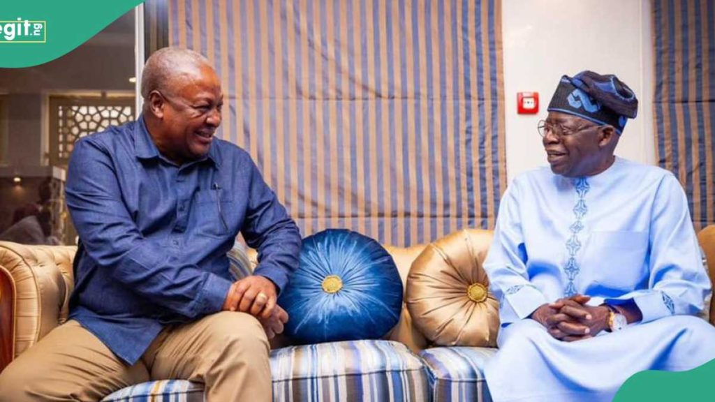 VIDEO: Nigerians, Ghanaians React as Mahama Mistakenly Calls Tinubu 'President of Ghana'