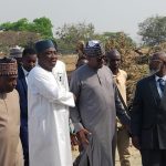Dikko, Gusau Inspect Proposed NFF Hotel, Training Pitch In Abuja