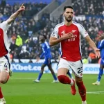 Premier League: Merino Scores Late Double As Arsenal Overcome Leicester