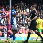 Dennis Sent Off In Blackburn Rovers' Home Draw Vs Norwich